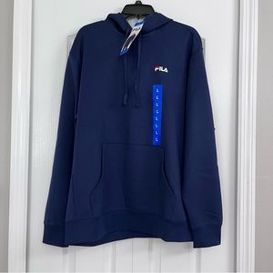 NWT Fila mens sweatshirt hoodie navy blue blue large